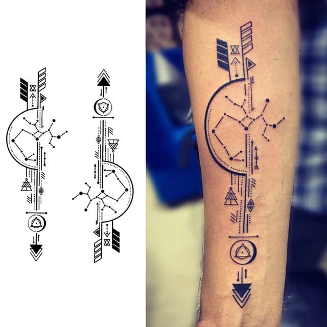 Cosmic arrow column — view 1