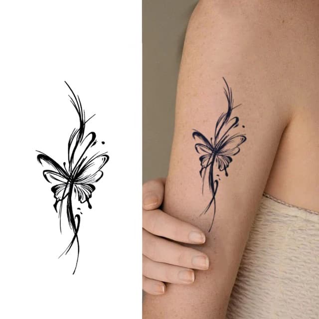 Brushed butterfly drift — view 1
