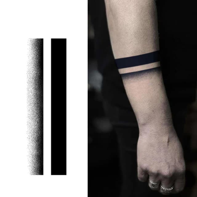 Solid and dotwork armbands — view 1