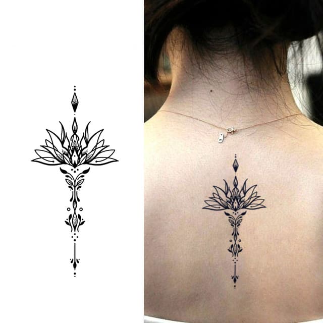 Lotus mandala spine — view 1