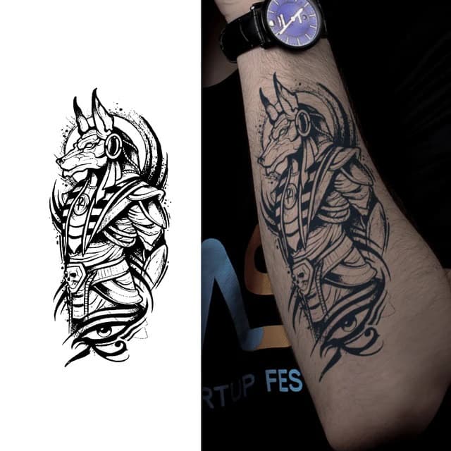 Anubis with eye of Horus — view 1