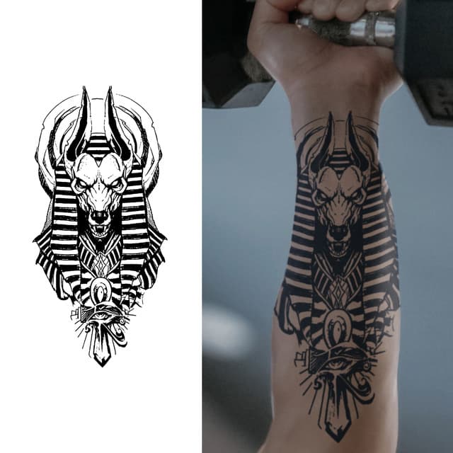 Anubis with ankh — view 1