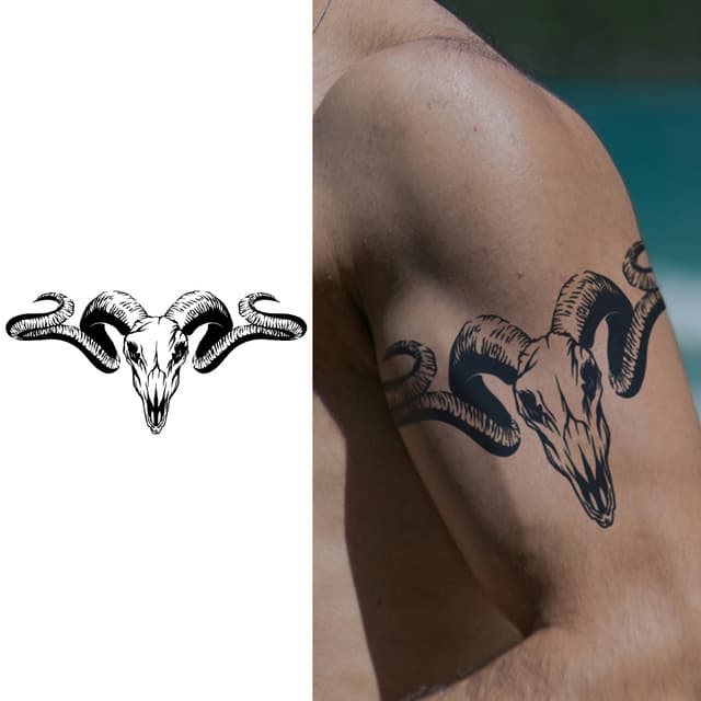 Ram skull armband — view 1