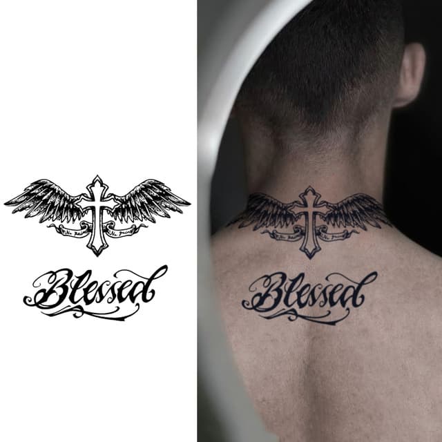 Blessed winged cross — view 1