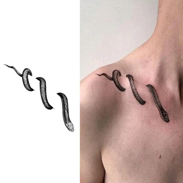 Slithering trio — view 1