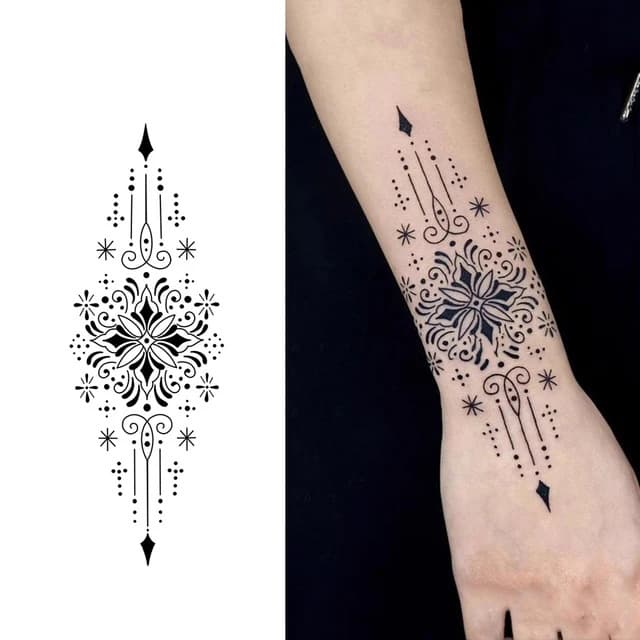 Ornamental forearm jewel — view 1