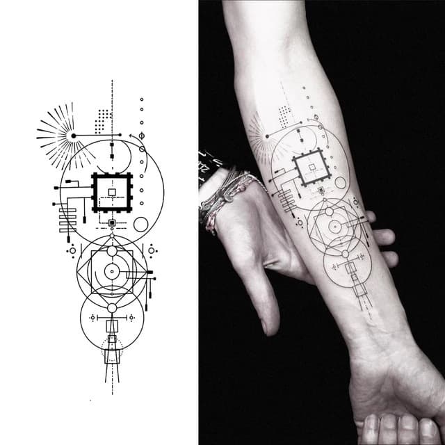 Sacred geometry circuit