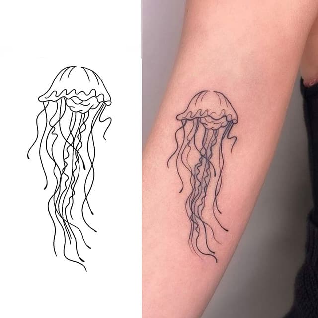 Drifting jellyfish — view 1