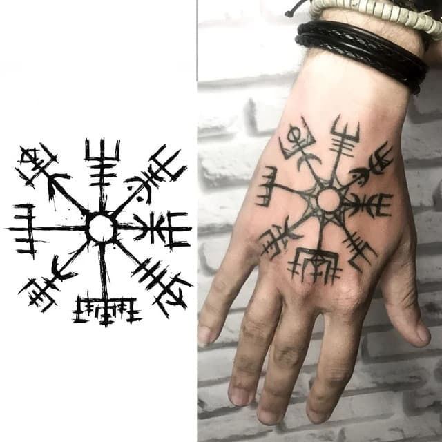 Vegvisir runic compass — view 1