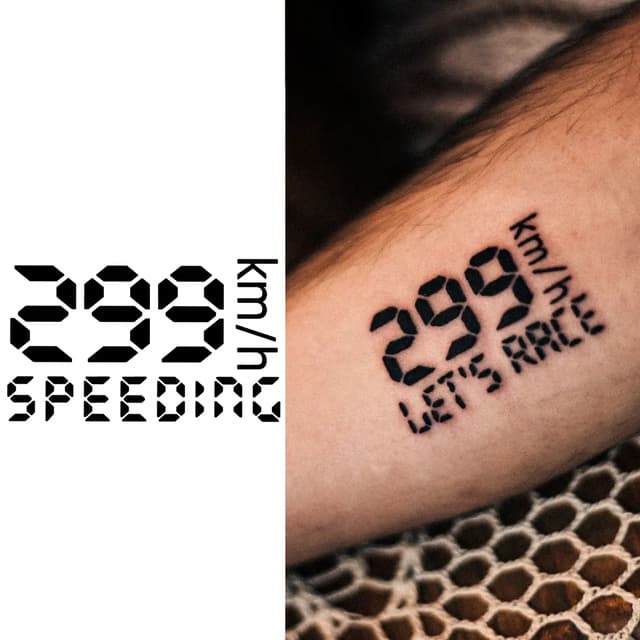 299 km/h speeding — view 1