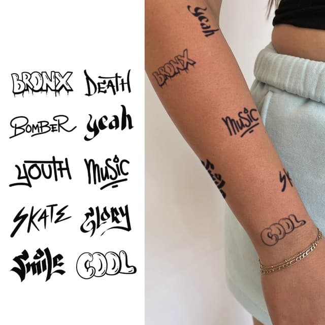 Graffiti word flash — Bronx, Music, Glory — view 1